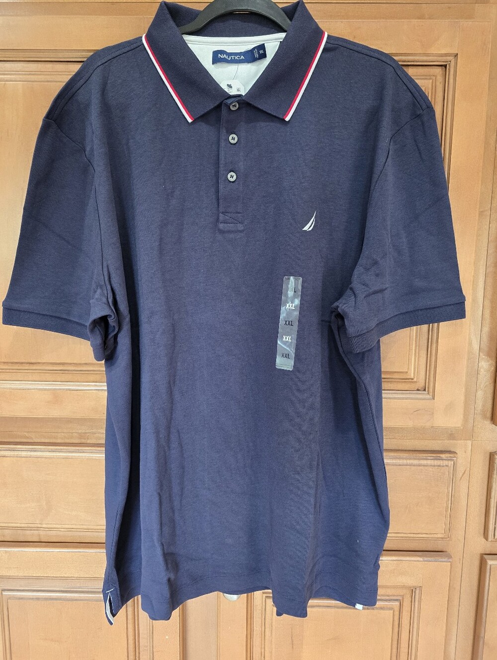 Nautica Men’s Navy Polo Shirt with Contrast Trim Size XXL